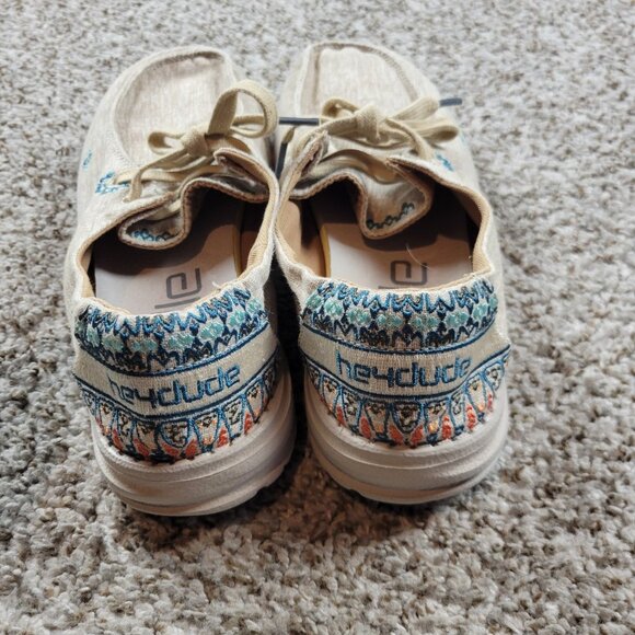 Hey Dude Women's Sunflower Beige Size 8 US - Picture 3 of 7